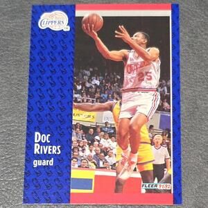 1991-92 Fleer #298 Doc Rivers Basketball Card